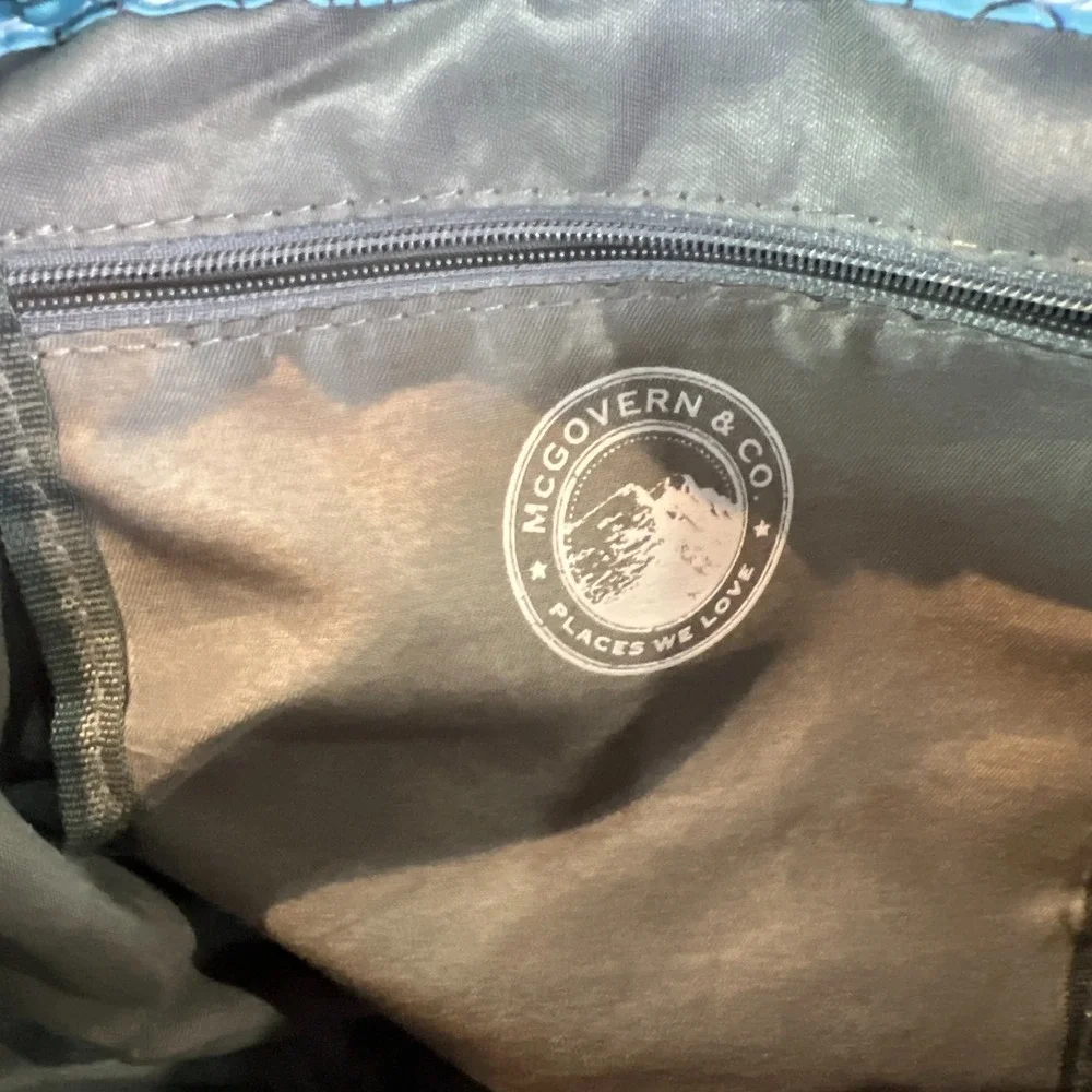 McGovern & Co Redwood National State Park Drawstring Bag Blue Elk Print Sackpack